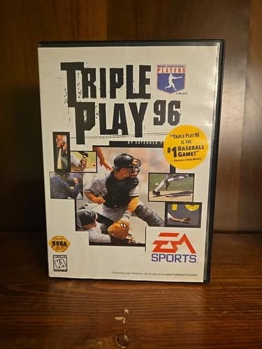 Triple Play Baseball '96 for the sega genesis Complete in Box Tested Working.