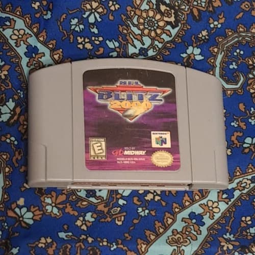 NFL Blitz 2000 (Nintendo 64, 1999) N64 Midway Authentic Cleaned & Tested