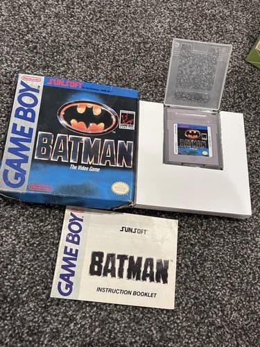 Batman: The Video Game (Nintendo Game Boy, 1990) CIB - Authentic