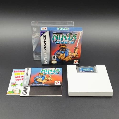Konami Ninja Five O Game Boy Advance Complete in Box w/ Inserts Manuals