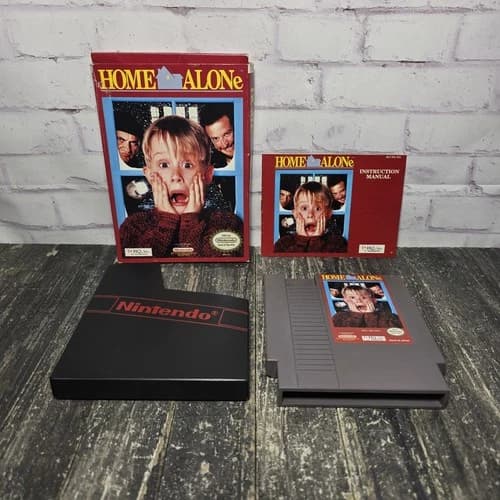 Home Alone (Nintendo NES, 1991) Game W/ Box & Manual Cleaned & Tested