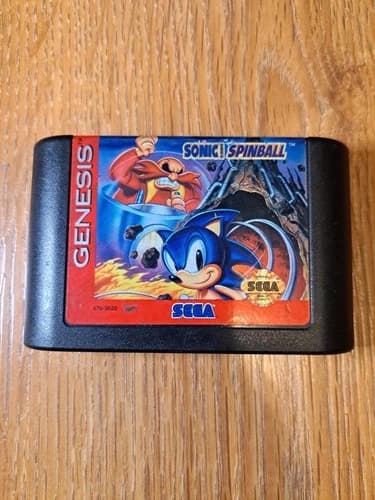 Sonic Spinball Sega Genesis Game Cartridge