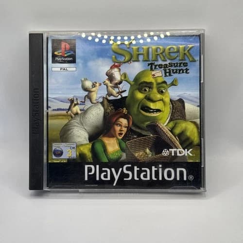 Shrek Treasure Hunt, Playstation 1, Tested (Complete in Box)