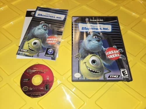 Monsters, Inc. Scream Arena For Nintendo GameCube CIB Authentic Tested