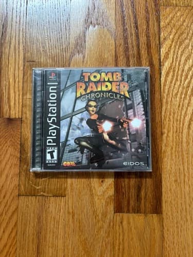 Tomb Raider: Chronicles PS1 Sony PlayStation 1 CIB Complete In Box Black Label