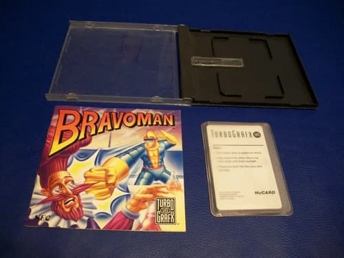 NEC TurboGrafx-16 Game ~ BRAVOMAN ~ Complete w/Manual ~ Tested Works Great!