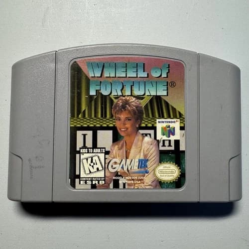 Wheel of Fortune Nintendo 64 N64 Authentic Game Cart Only Vintage Working 1997