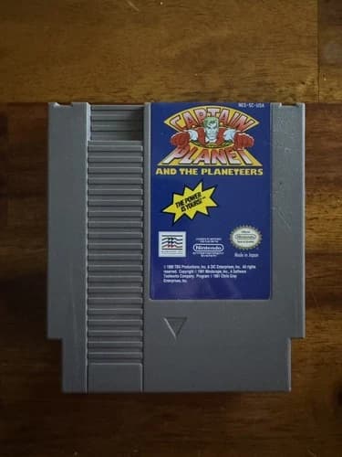 Captain Planet and The Planeteers Nintendo NES Cleaned/Tested