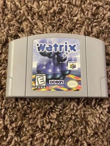 1998 Wetrix Nintendo 64 Video Game N64 Cartridge Only Cart Tested & Working
