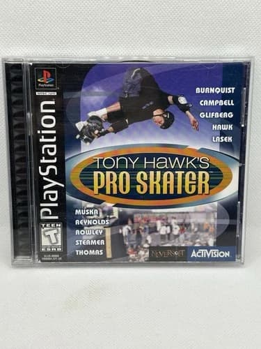 Tony Hawk’s Pro Skater PlayStation PS1 Activision Game Complete CIB Black Label