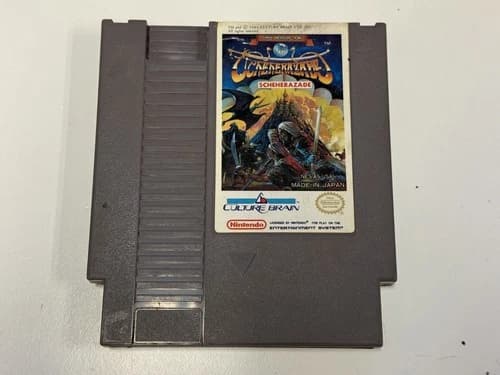 The Magic of Scheherazade Nintendo NES Cleaned/Tested