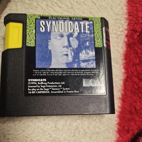 Syndicate (Sega Genesis, 1994) – Cleaned, Tested & Working, Cartridge Only