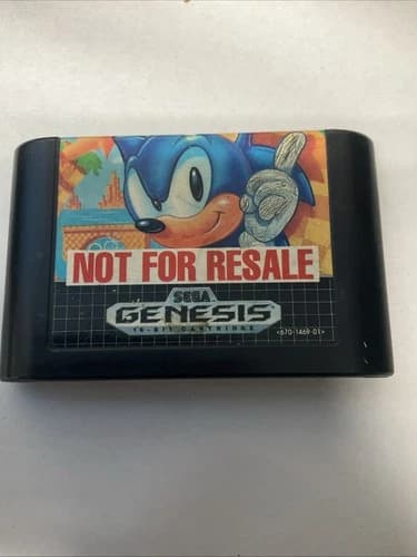Sonic the Hedgehog (Sega Genesis 1991) Cart Only Tested NOT FOR RESALE NFR NEW