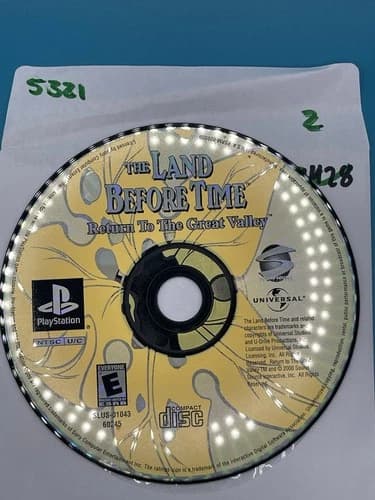 The Land Before Time Return to the Great Valley PS1 PlayStation 1 No Track 5321