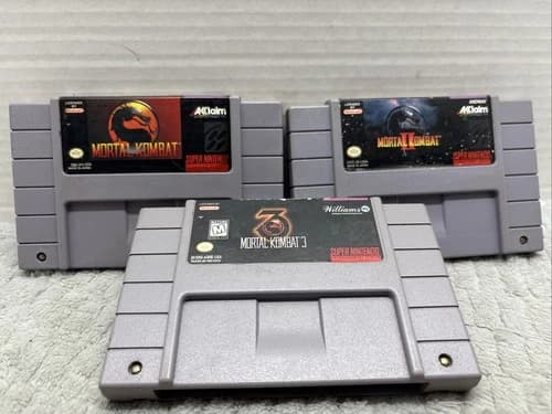 Mortal Kombat Trilogy SNES Super Nintendo Tested Working