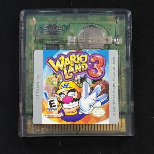 Wario Land 3 Game Boy Color Game Only NTSC-U/C Tested Authentic