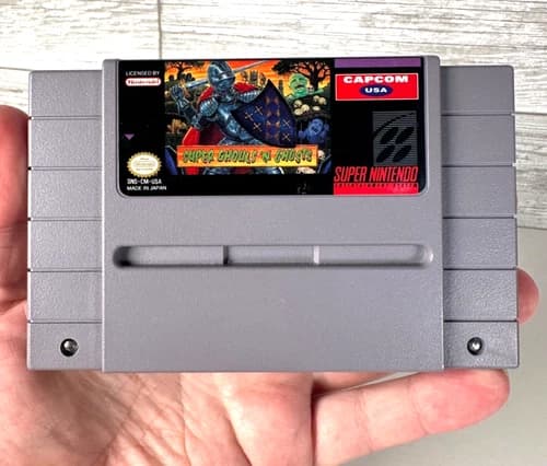 Super Ghouls 'n Ghosts Super Nintendo SNES Tested Working