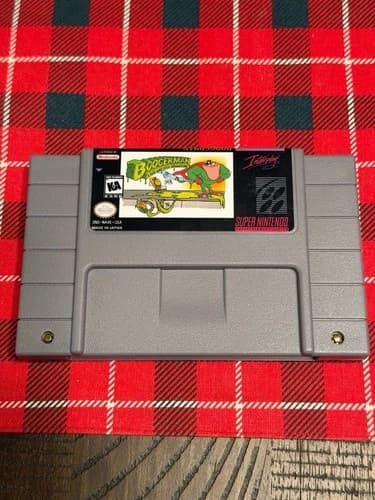 Boogerman A Pick and Flick Adventure Super Nintendo SNES Game Cartridge Tested