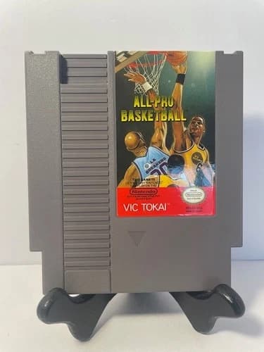 All Pro Basketball (Nintendo NES) Cleaned Tested Working