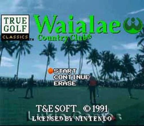 Waialae Country Club Golf -SNES Super Nintendo Game