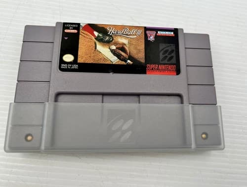 SNES Super Nintendo Hardball 3 Authentic Tested/Working Accolade Sports 1994
