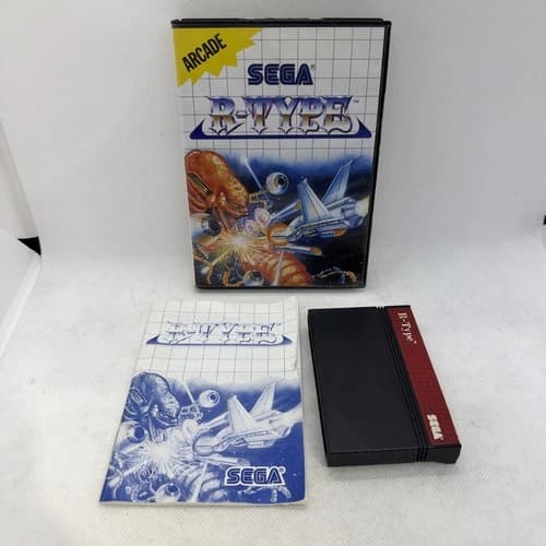 R-Type (Sega Master System) SMS COMPLETE w/ Box manual game WORKS! SHMUP