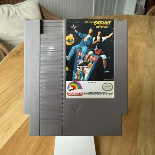Bill & Ted's Excellent Video Game Adventure - NES - Tested/Working - Authentic