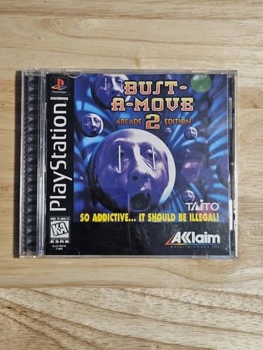 Bust-A-Move 2: Arcade Edition Sony PlayStation 1 PS1 Video Game CIB With Manual