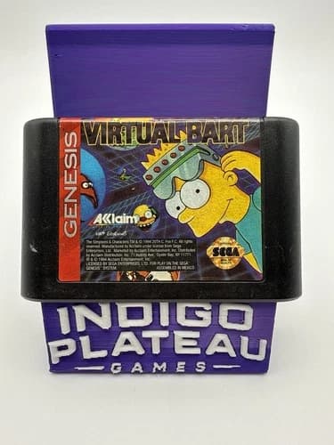 Sega Genesis Virtual Bart Authentic Cleaned Tested Working