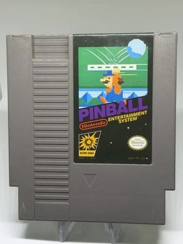 Pinball NES Nintendo 1985 Authentic Tested Working Cart Only