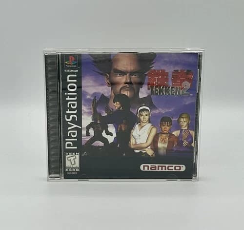 Tekken 2 Playstation 1/PS1 BLACK LABEL- CIB - TESTED/WORKING