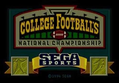 College Football's National Championship - Sega Genesis