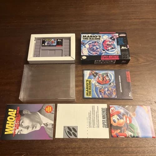 Mario's Time Machine (Nintendo SNES) Complete - Tested - Authentic