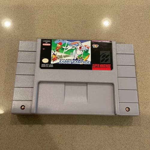 Bugs Bunny Rabbit Rampage (SNES, 1993) Authentic Super Nintendo