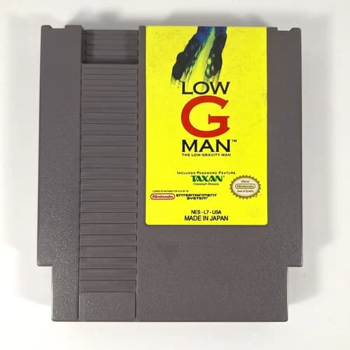 Low G Man Nintendo Entertainment System NES Game Cartridge - Tested