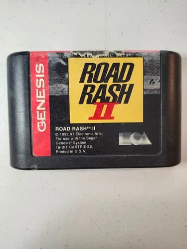 Road Rash 2 II Sega Genesis 1992 Game Cartridge, Tested