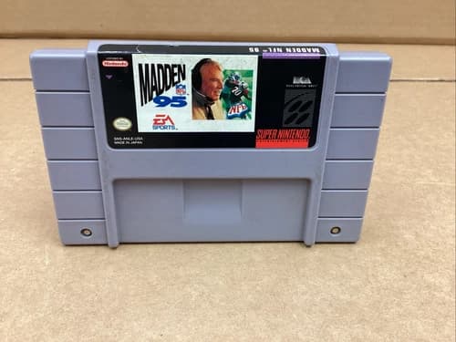 Madden NFL 95 (Super Nintendo Entertainment System, 1994) Cartridge Only