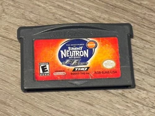 Jimmy Neutron Jet Fusion Nintendo Game Boy Advance GBA Tested Authentic