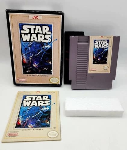 Star Wars NES Nintendo Complete In Box CIB Authentic! W/ Protector StarWars