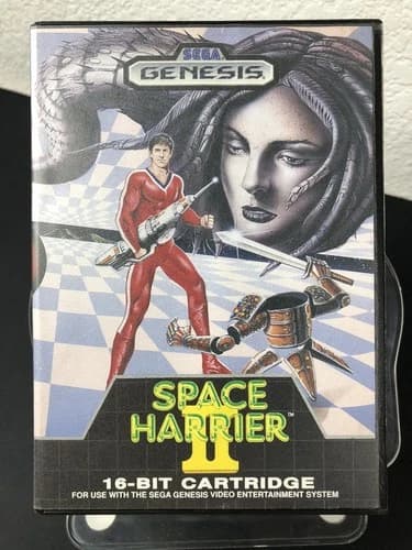 Space Harrier 2 Sega Genesis CiB 1989 Official Authentic Action Shooter Tested
