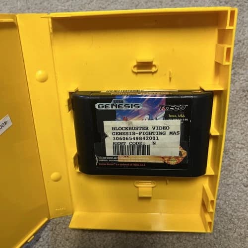 Fighting Masters Sega Genesis - Blockbuster Video Rental Edition