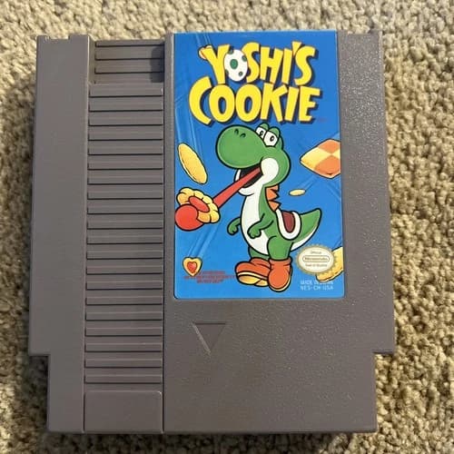 Yoshi's Cookie (Nintendo Entertainment System NES, 1993) Tested, working!