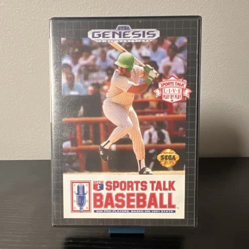 Sports Talk Baseball Sega Genesis CIB Tested Authentic