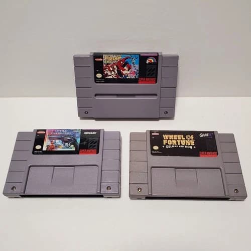 Spider-Man X-Men Arcade's Revenge, Lethal Enforcers, Wheel Of Fortune SNES READ