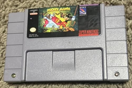 Mickey Mania The Timeless Adventure Of Mickey Mouse - SNES Tested Free Shipping