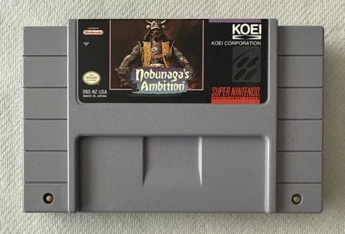 Nobunaga's Ambition (Super Nintendo Entertainment System, 1994) SNES Authentic