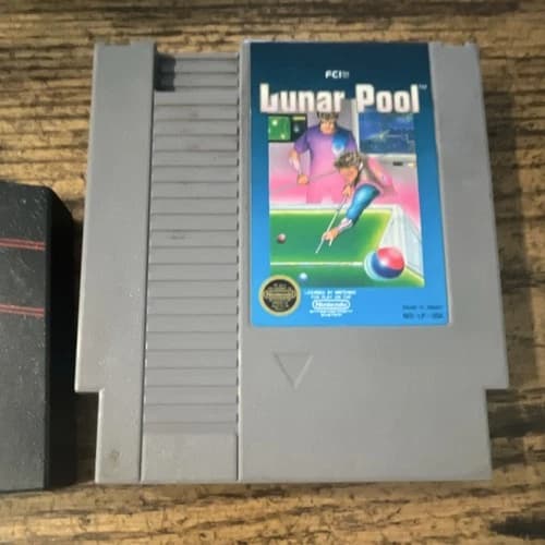 FCI Lunar Pool Nintendo NES Game Cartridge NTSC-U/C US/Canada