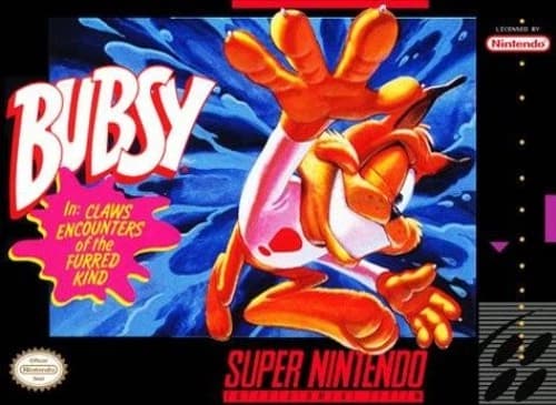 Bubsy In Claws Encounters - SNES Super Nintendo Game
