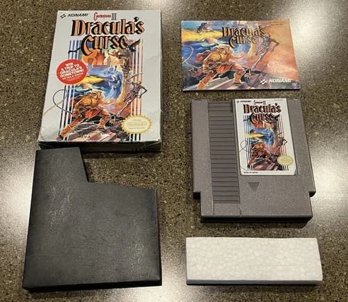 Castlevania III: Dracula's Curse Nintendo NES 1990 Complete CIB