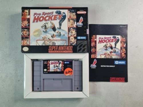 Pro Sport Hockey SNES Super Nintendo CIB Complete Tested And Authentic